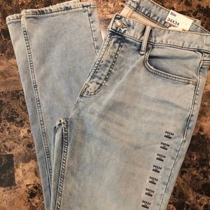 Slim light denim jeans